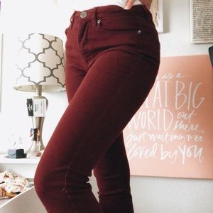 Red Aeropostale Skinny Jeans